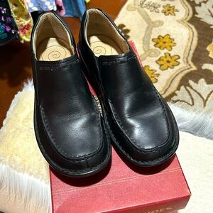 Womens Red Wing 4184 Black Leather Slip On Casual Loafers Clogs Shoes Size 8